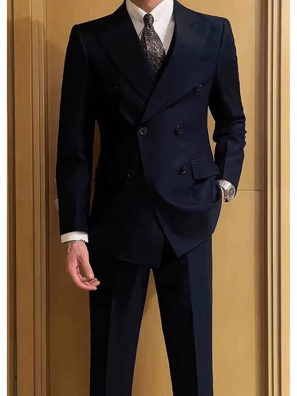 High End Men'S Formal Wear - Design High-End Men's Wedding Handsome Double-Breasted