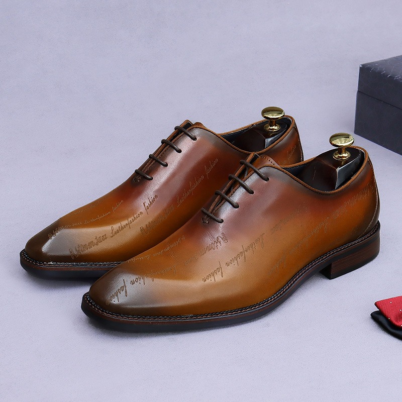 High End Men'S Formal Wear - Men's Genuine Leather Oxford Shoes New