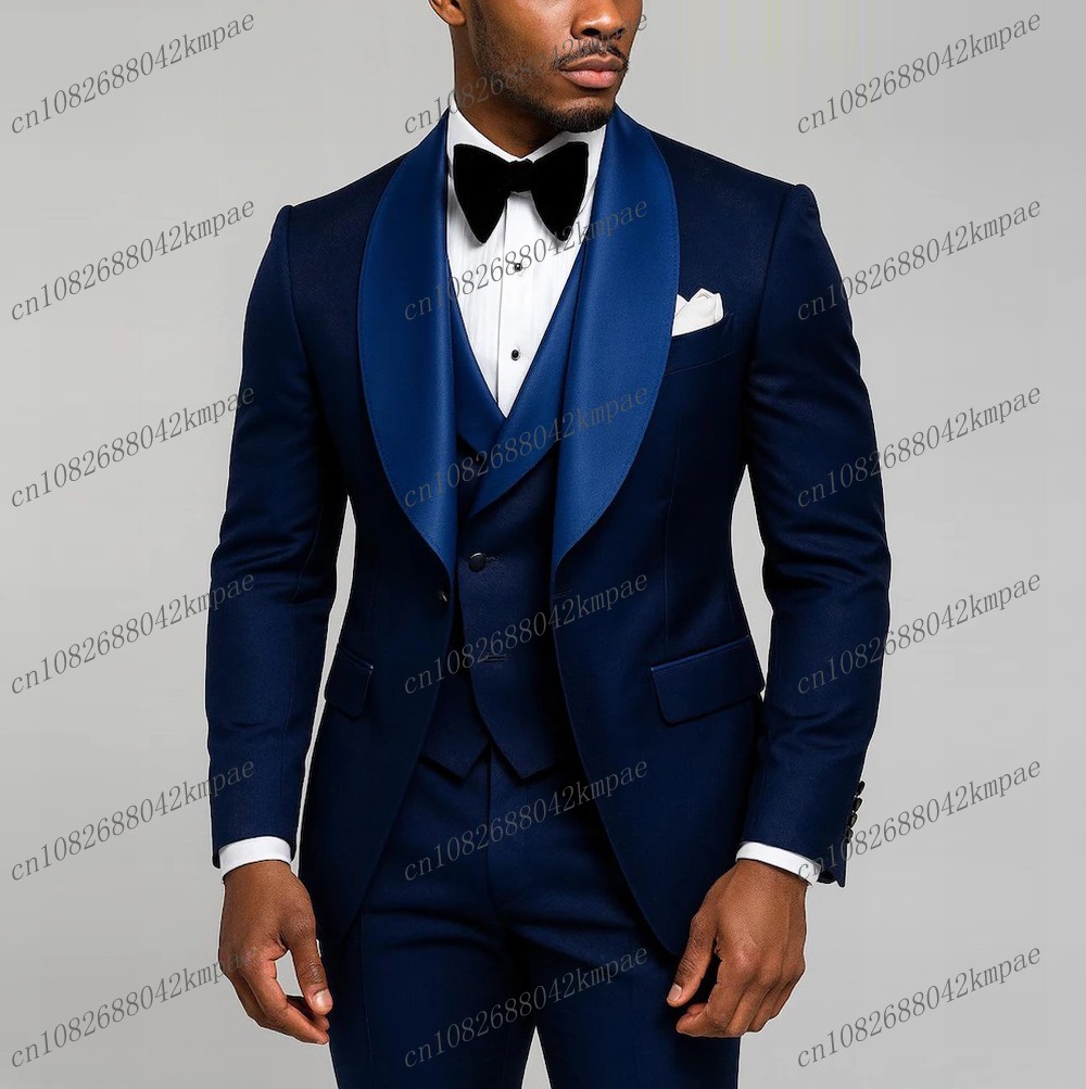 New Navy Blue Formal Men Suit  - Young Men Formal Wear review and price