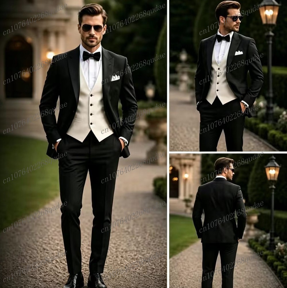 Formal Black And White Men Sui - Men Formal Wear Black And White review and price
