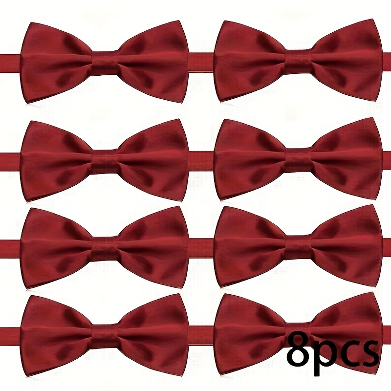 8Pcs/12Pcs Men's Burgundy Pre- - Men'S Formal Wear Bow Ties review and price