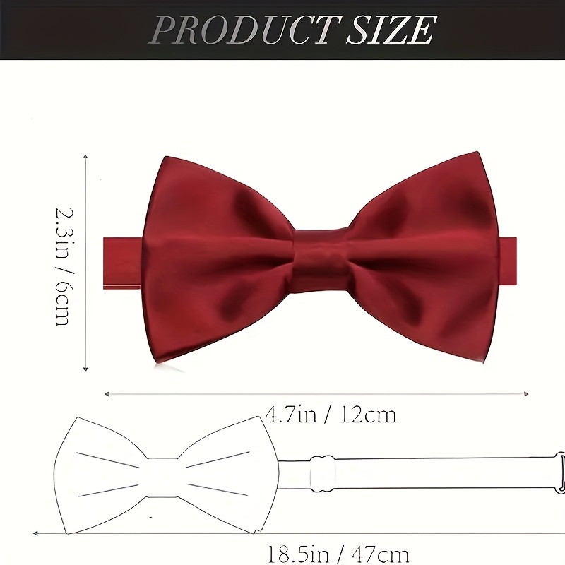 8Pcs/12Pcs Men's Burgundy Pre- - Men'S Formal Wear Bow Ties review and price
