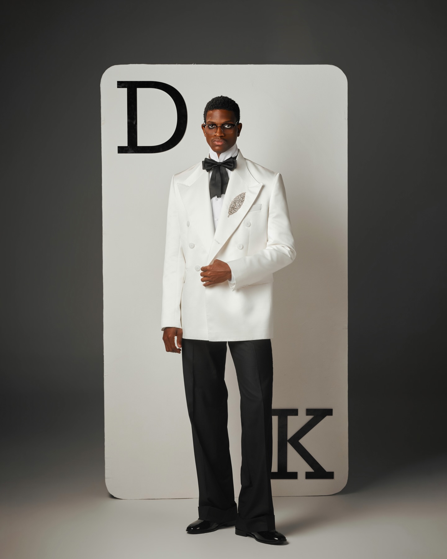 White Men Suit Set 2 Pcs Blaze - Men Formal Wear Black And White review and price