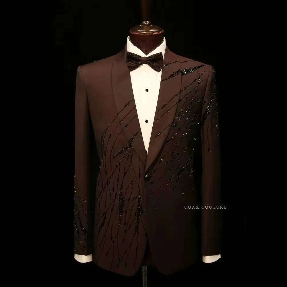 Brown High-End Formal Men Suit - High End Men'S Formal Wear review and price