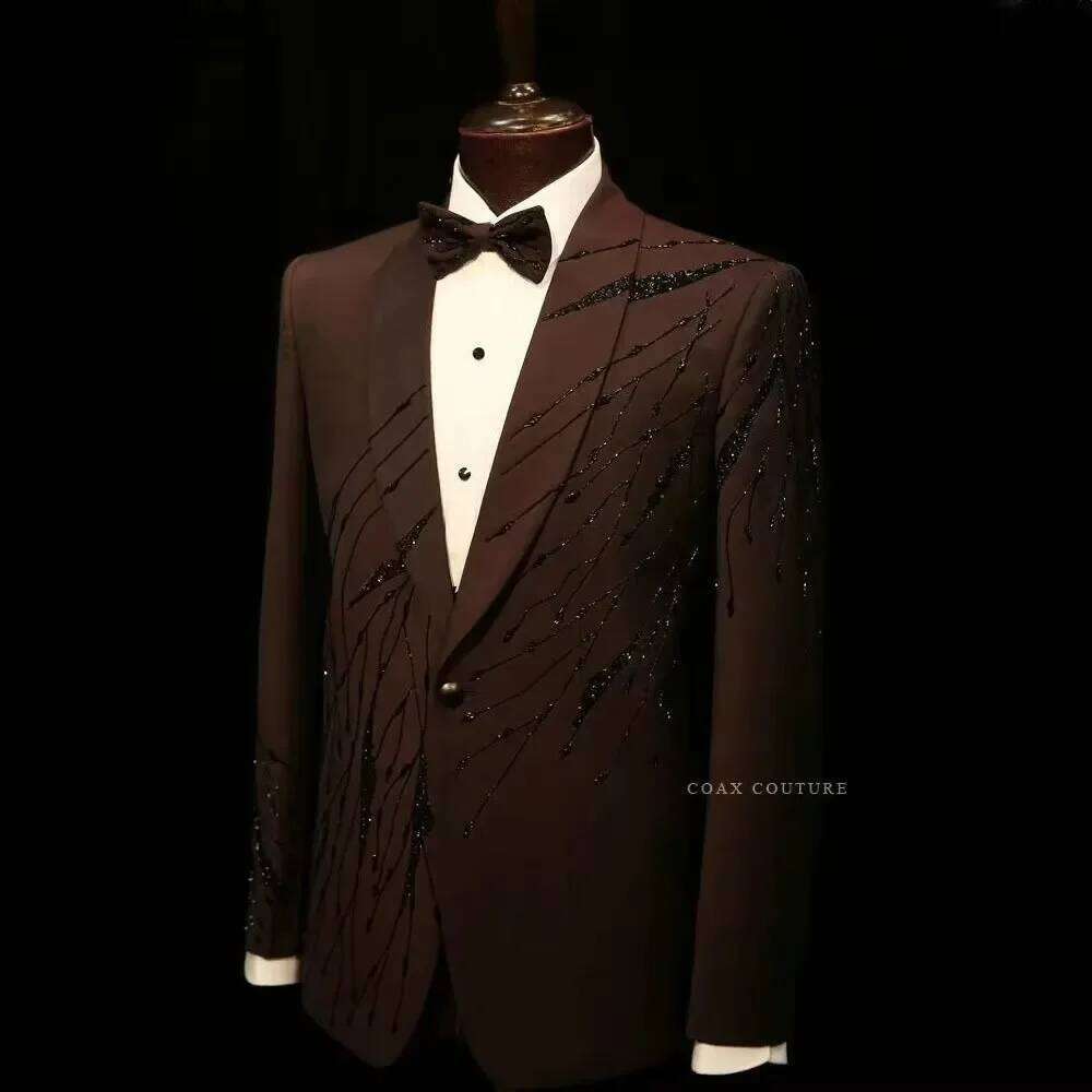 Brown High-End Formal Men Suit - High End Men'S Formal Wear review and price