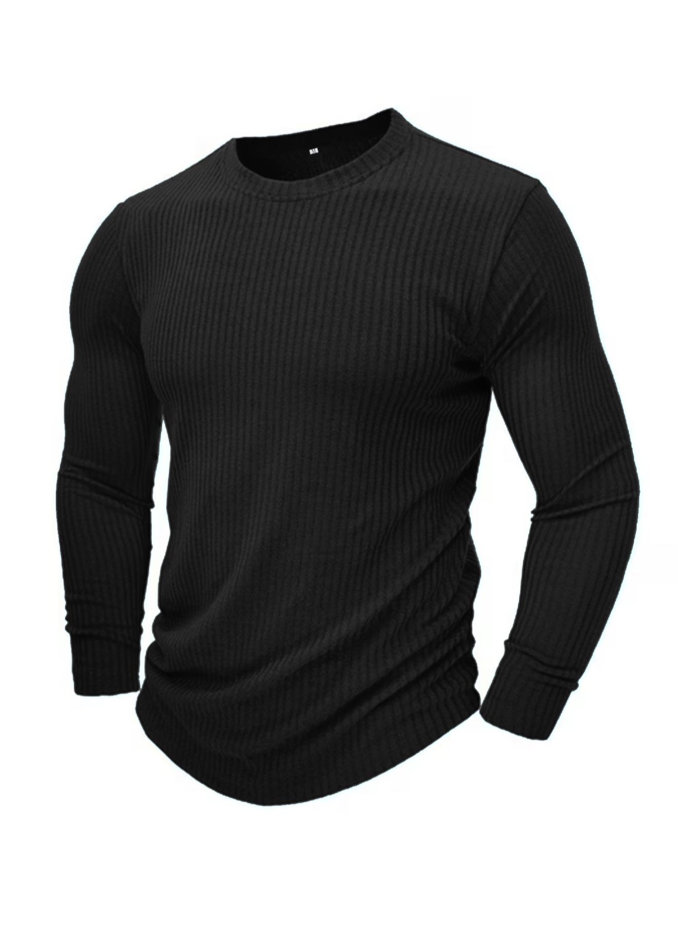 Men's Round Neck Long Sleeve K - Men Formal Wear Top review and price