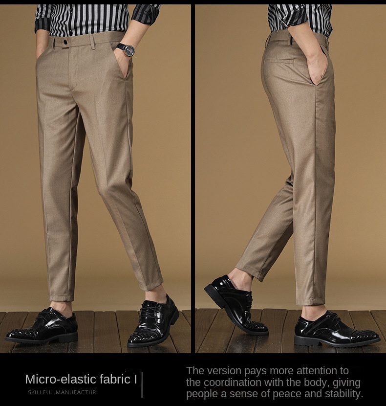 Summer Suit Pants Men Red Blac - Men Formal Wear Red review and price