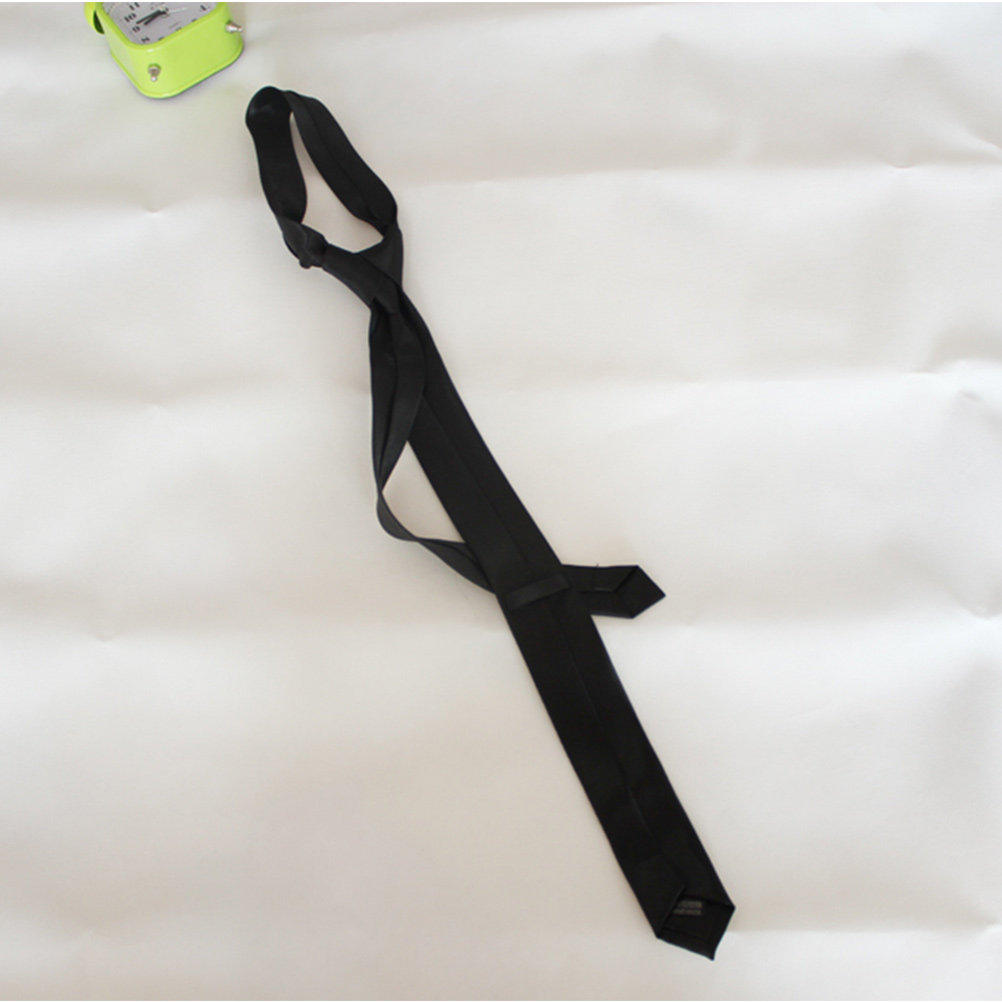 2Pcs Black Red Solid Color Tie - Men Formal Wear Red review and price