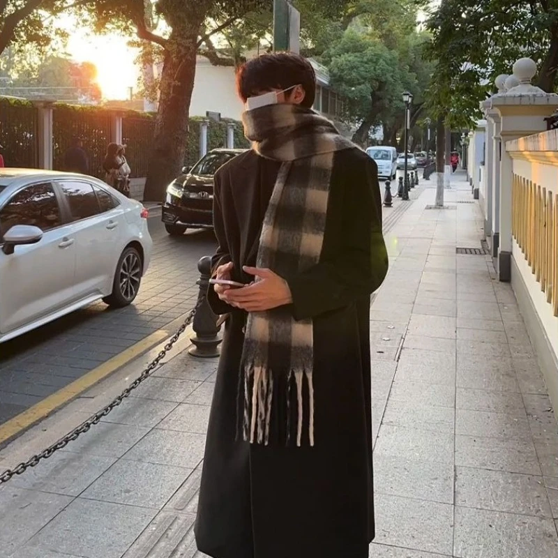 Korean Inspired Men's Wool Ove - High End Men'S Formal Wear review and price