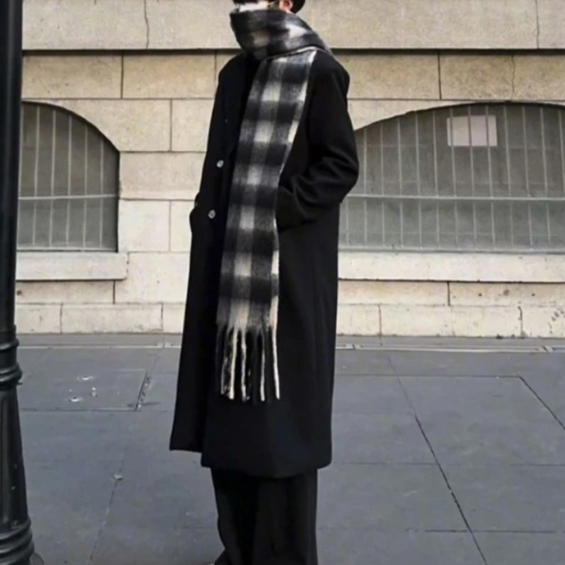 Korean Inspired Men's Wool Ove - High End Men'S Formal Wear review and price