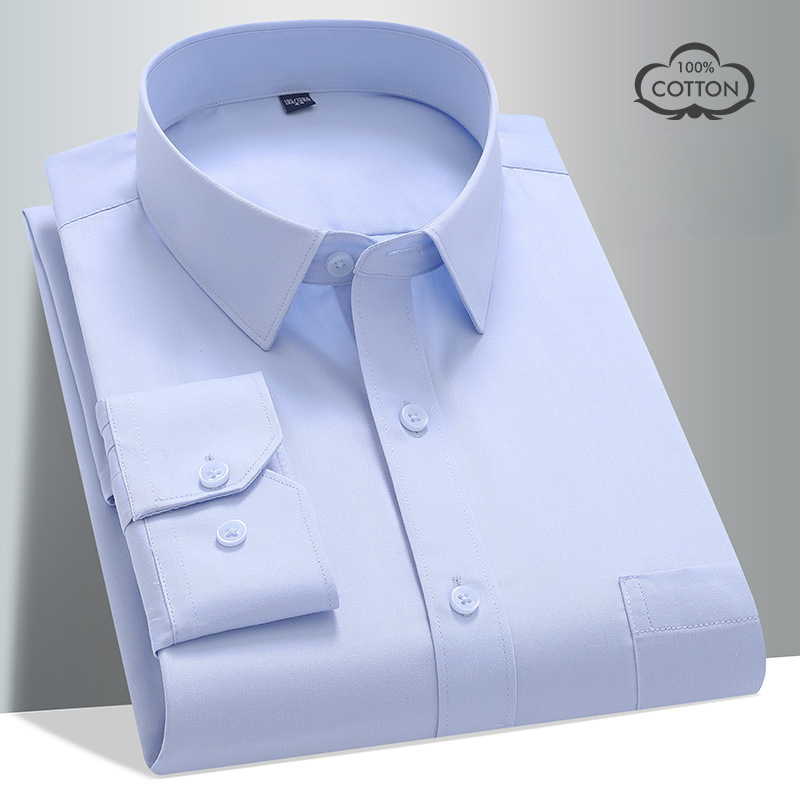 8XL 100 Cotton Long Sleeve Shi - Men Formal Wear Black And White review and price