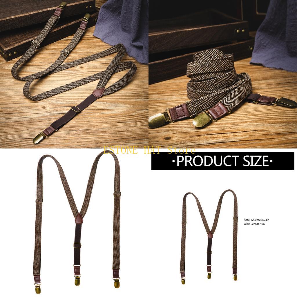 49MF 3 Clip Men Suspenders Ela - Tall Men Formal Wear review and price