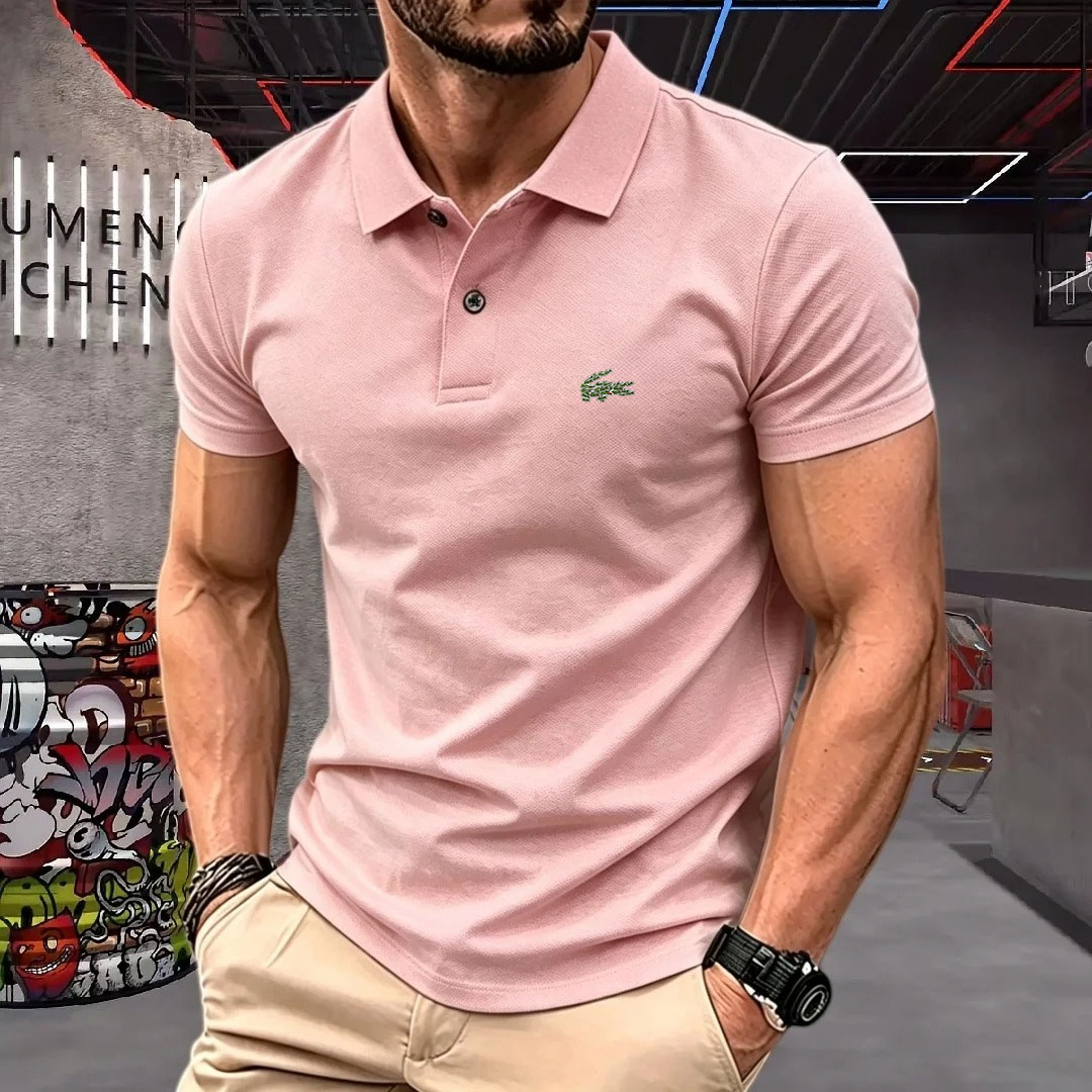 Man Short-Sleeved Polo Shirt L - Young Men Formal Wear review and price