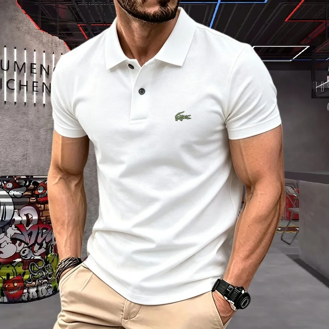 Man Short-Sleeved Polo Shirt L - Young Men Formal Wear review and price