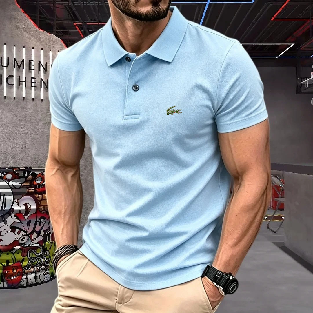 Man Short-Sleeved Polo Shirt L - Young Men Formal Wear review and price