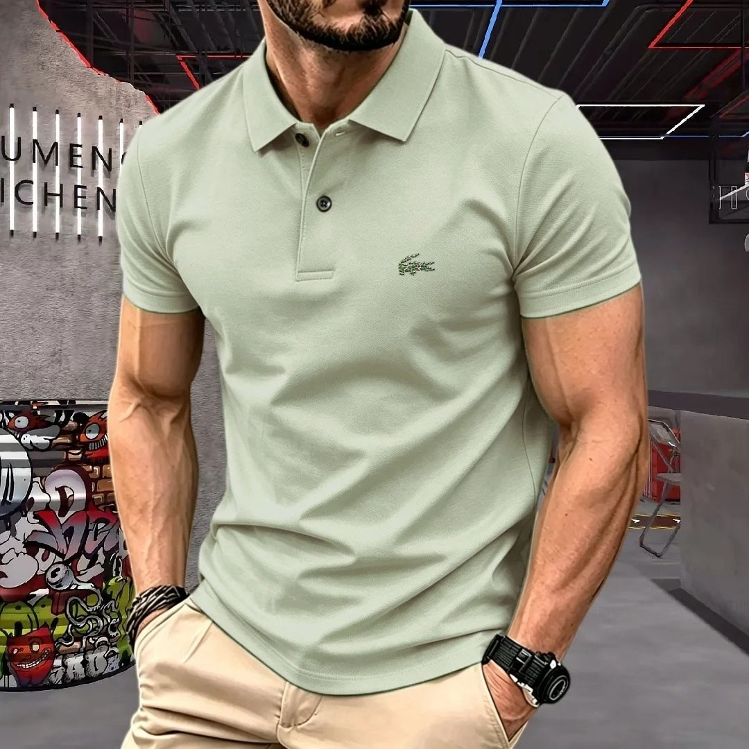 Man Short-Sleeved Polo Shirt L - Young Men Formal Wear review and price