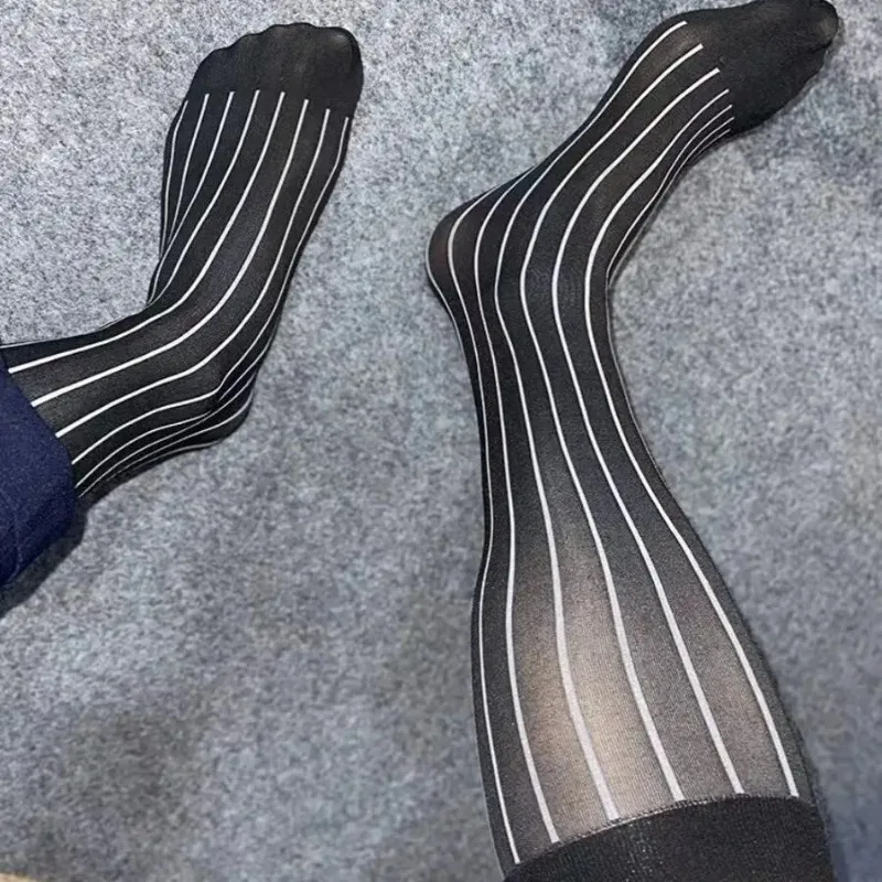 Men Striped Socks Man Ultra Th - Young Men Formal Wear review and price