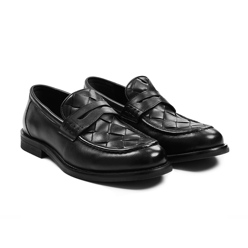 Hand woven top layer cowhide l - Formal Men Daily Wear Shoes review and price