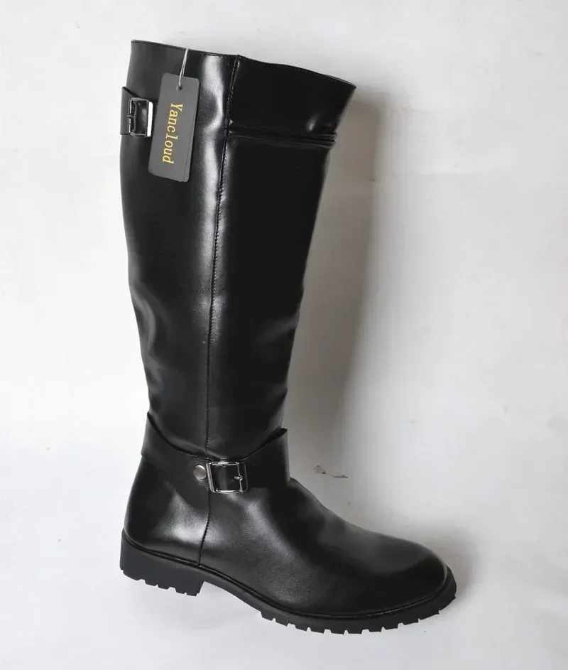 Plus Size 37-46 Top Quality Pu - Men Formal Wear With Boots review and price
